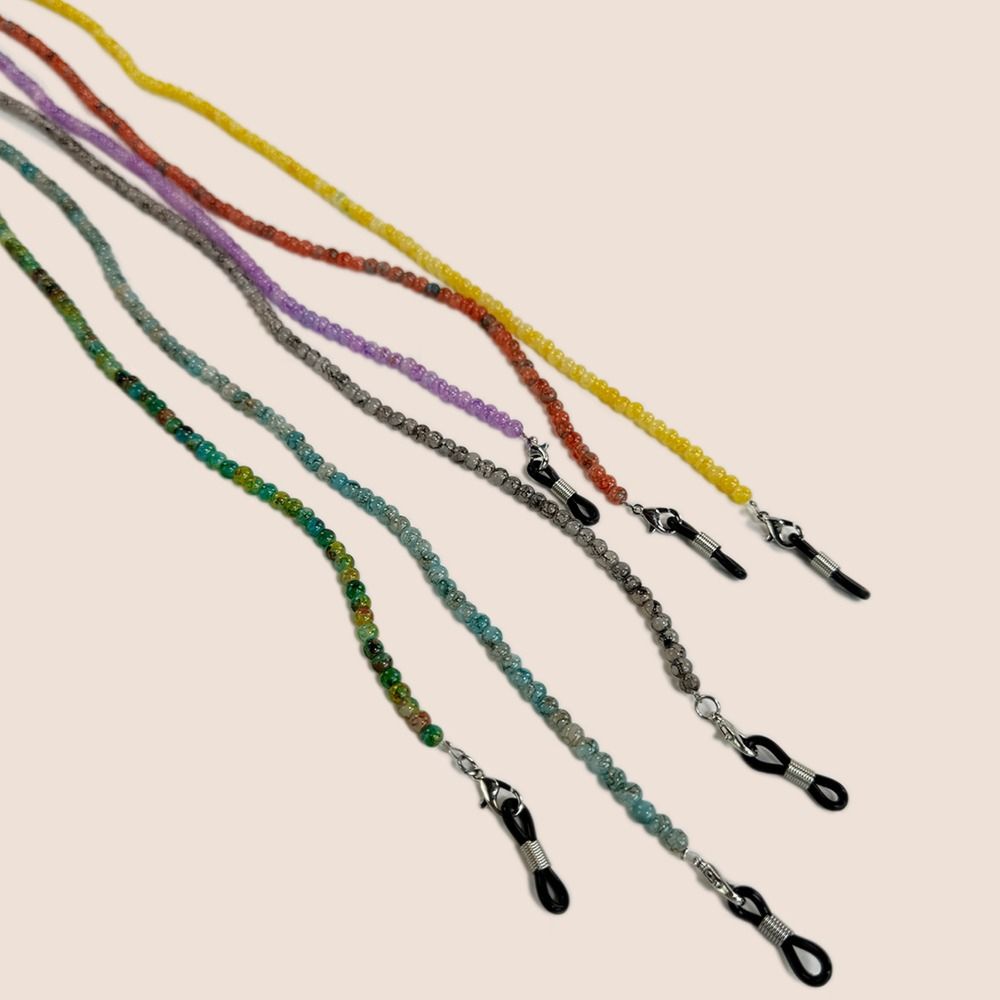 Mask Lanyard Adjustable - Hafif Renkli Cam Gözlük Zinciri Vintage