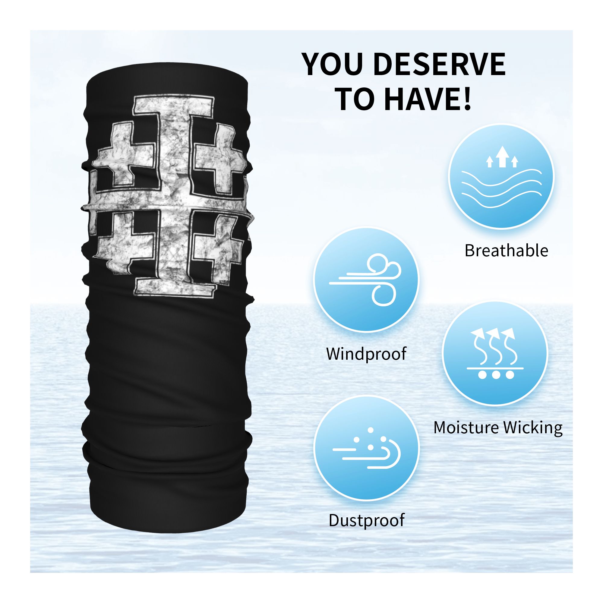 Şövalye Kudüs Haçı Hıristiyan  - Neck Gaiter Face Cover incelemesi ve fiyatı